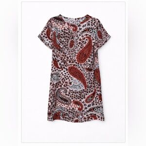 ❤️ Red Paisley Dress
